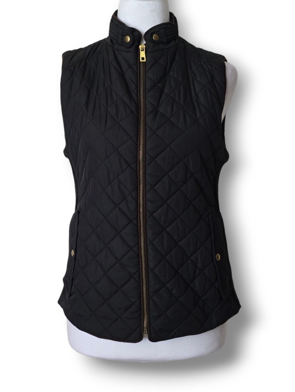 C'esttio Black Quilted Vest - Size Small